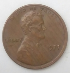 monedas de America - Estados Unidos -  1977 error one cent
