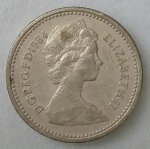monedas de Europa - Reino Unido -  1984 - one pound