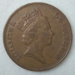 monedas de Europa - Reino Unido -  1988 two pence