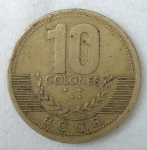 monedas de America - Costa Rica -  1997 - 10 colones