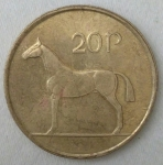 monedas de Europa - Irlanda -  2000 - 20 p