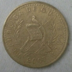 monedas de America - Guatemala -  2007 - 50. Centavos