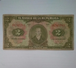 monedas de America - Colombia -  1955 - 2 pesos