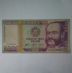 monedas de America - Per� -  1988 - 5000 Intis