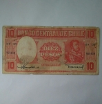 monedas de America - Chile -  10 pesos
