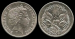 monedas de Oceania - Australia -  Australia: 5 Cents (Echidna) 2002 km401