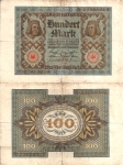 monedas de Europa - Alemania -  Alemania 100 Marcos  Nov 1, 1920 P-69b