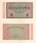 monedas de Europa - Alemania -  Alemania 20000 Marcos  Feb 20, 1923 P-85b