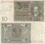 monedas de Europa - Alemania -  Alemania 10 Reichsmark  Ene 22, 1929 P-180a/1-1