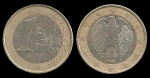 monedas de Europa - Alemania -  Alemania 1 Euro (circular eagle - A, D, F, G, J) 2002 km213