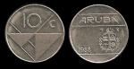 monedas de Europa - Holanda -  ARUBA 10 Cents 1988 km2