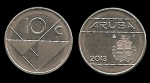 monedas de Europa - Holanda -  ARUBA 10 Cents 2013 km2