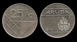 monedas de Europa - Holanda -  ARUBA 25 Cents 1996 km3