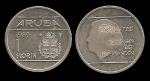monedas de Europa - Holanda -  ARUBA 1 GUIDEN 1989 km5