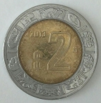 monedas de America - M�xico -  2013 dos pesos