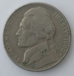monedas de America - Estados Unidos -  1990 - five cents