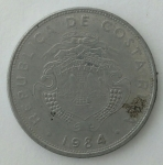 monedas de America - Costa Rica -  1984 - 1 colon