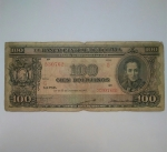 monedas de America - Bolivia -  1945 - 100 Bolivianos