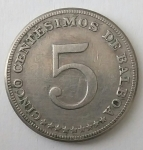 monedas de America - Panam� -  1968 - 5 centésimos de balboa