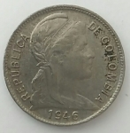 monedas de America - Colombia -  1946 - 2 centavos
