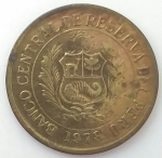 monedas de America - Per� -  1978 - 5 Soles de oro