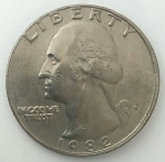 monedas de America - Estados Unidos -  1982 Quarter dollar 
