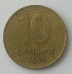 monedas de America - Argentina -  2006 - 10 centavos