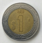 monedas de America - M�xico -  2013 - 1 peso