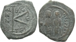 monedas de Europa - Grecia -   Medio follis, Justino II (565-578)