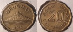 monedas de America - Uruguay -  zona costera