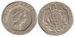 monedas de Europa - Reino Unido -  TWENTY PENCE