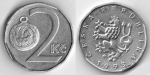 monedas de Europa - Rep�blica Checa -  2 coronas