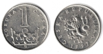 monedas de Europa - Rep�blica Checa -  1 KORUNA