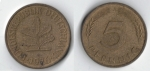 monedas de Europa - Alemania -  5 PFENNIG