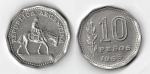 monedas de America - Argentina -  10 PESOS