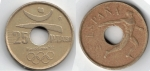 monedas de Europa - Espa�a -  25 PTAS Barcelona 92
