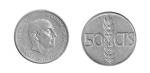 monedas de Europa - Espa�a -  50 CTS