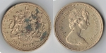 monedas de Europa - Reino Unido -  One Pound