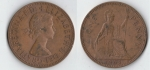 monedas de Europa - Reino Unido -  one penny