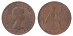 monedas de Europa - Reino Unido -  one penny