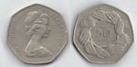 monedas de Europa - Reino Unido -  50 pence Entrada en la CEE