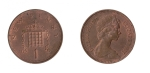 monedas de Europa - Reino Unido -  1 new penny