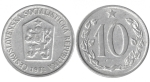 monedas de Europa - Checoslovaquia -  10 heller