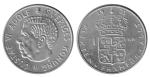 monedas de Europa - Suecia -  1 krona