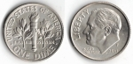 monedas de America - Estados Unidos -  1 dime
