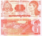 monedas de America - Honduras -  LEMPIRA  Y  ESCUDO  NACIONAL
