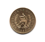 monedas de America - Guatemala -  RM-284   REPÚBLICA  DE  GUATEMALA   (Anverso)