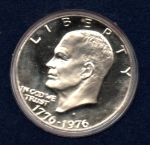 monedas de America - Estados Unidos -  KM-206a   EISENHOWER.  IN  GOD  WE  TRUST.  1776-1976.   (Anverso)
