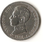monedas de Europa - Espa�a -  Monarquia - 1904 - Alfonso XIII