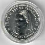 monedas de : Europa : Espa�a : 18 aniv. princesa Leonor